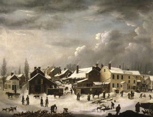 Francis Guy Winter Scene in Brooklyn